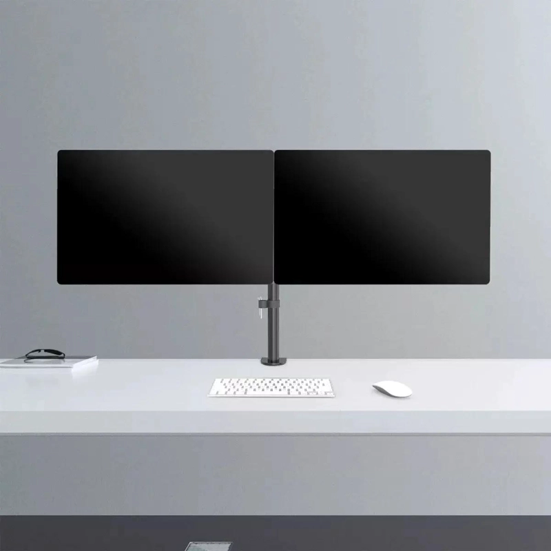 SOPORTE DE MONITOR DOBLE PARA ESCRITORIO ARTICULADO 17 A 32 PULGADAS - 6