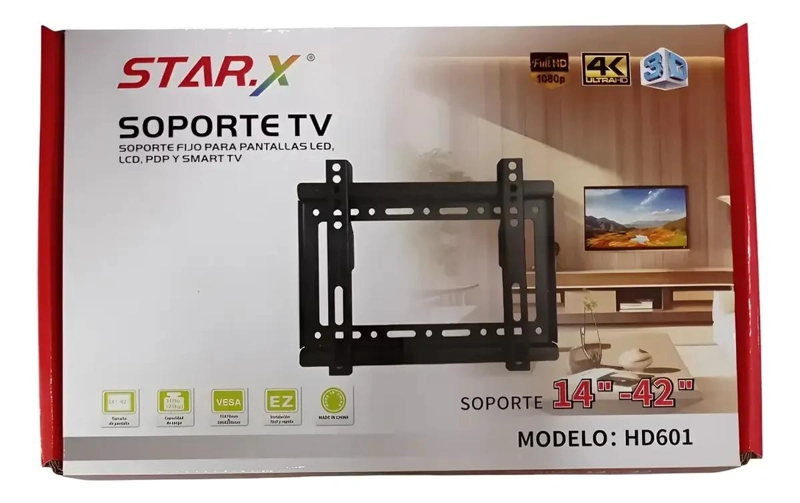 SOPORTE FIJO PARA TELEVISORES DE 14 A 42 PULGADAS - 3