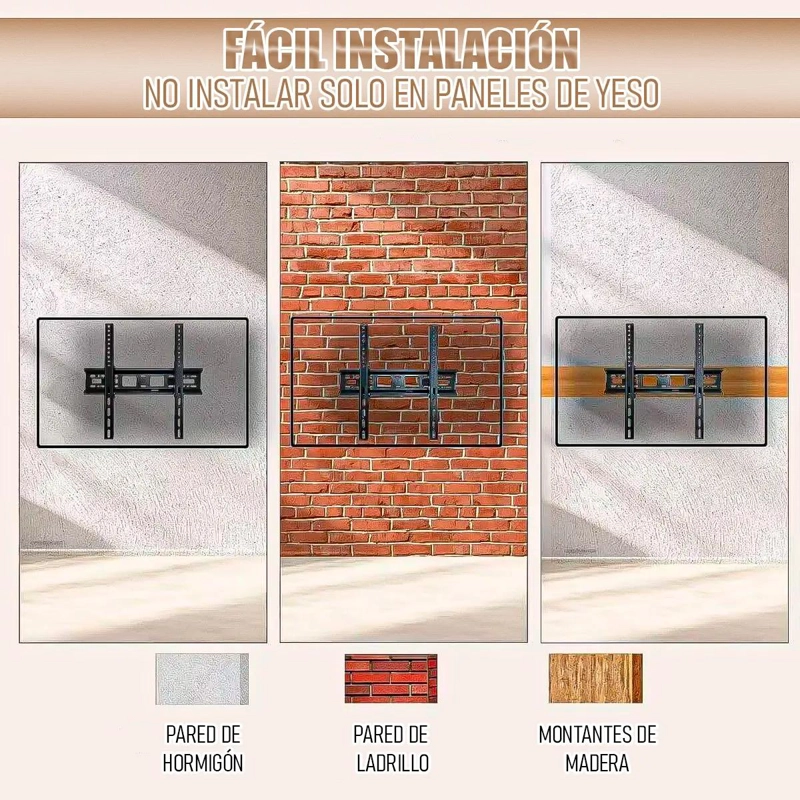 SOPORTE DE PARED PARA TELEVISORES DE 32 A 55 PULGADAS - 6