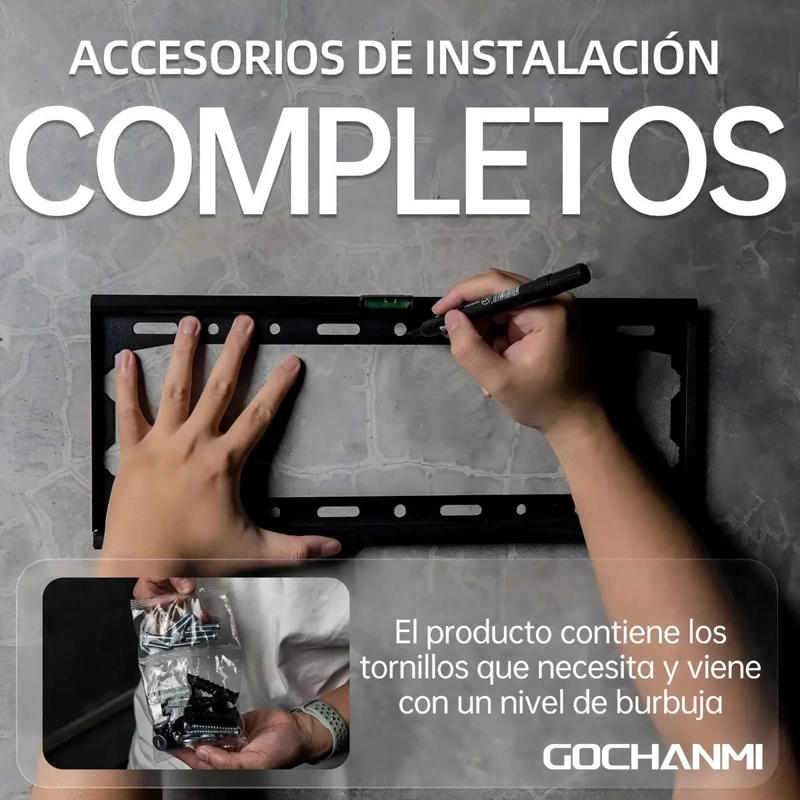 SOPORTE FIJO Y RECLINABLE PARA TV DE 26 A 55 PULGADAS - 8