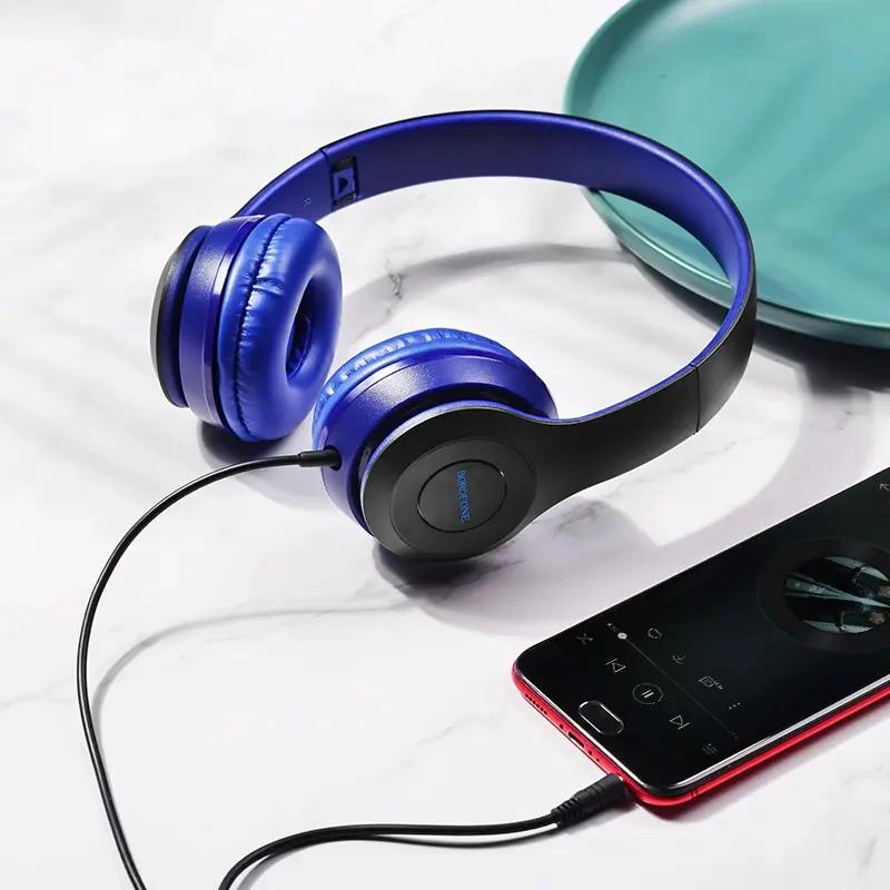 AUDIFONO ALAMBRICO TIPO CINTILLO CON MICROFONO Y CONTROL - 1