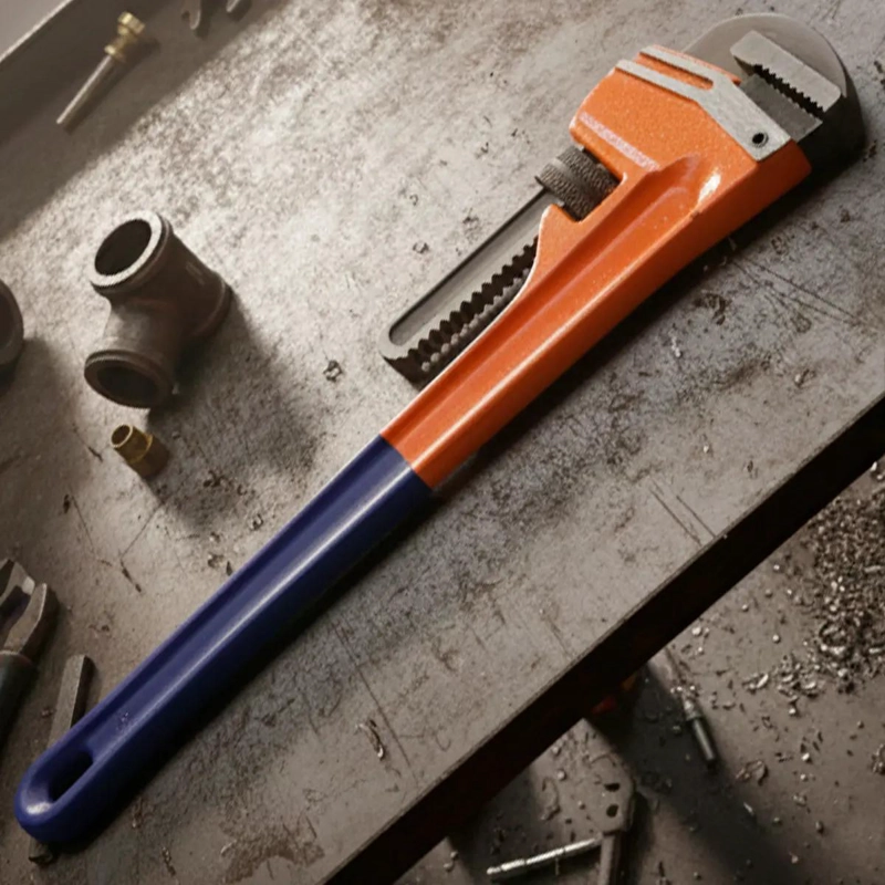 LLAVE INGLESA AJUSTABLE 24 PULGADAS MANGO ANTIDESLIZANTE - 1
