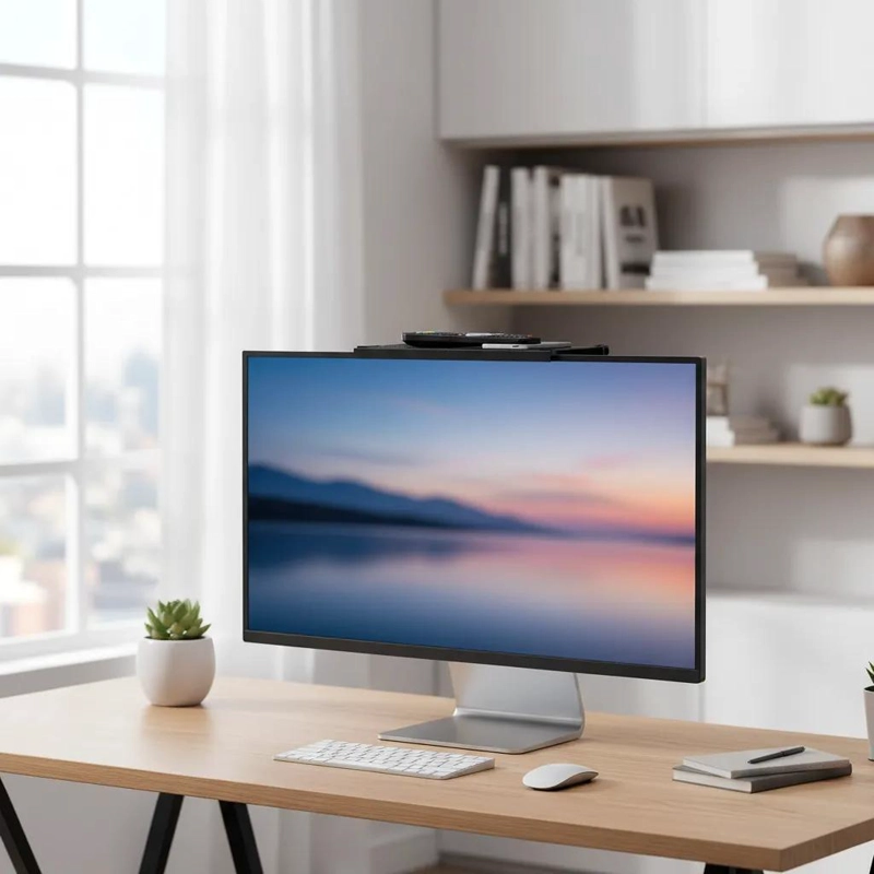 SOPORTE AJUSTABLE PARA TV CON REPISA PARA ORGANIZAR DISPOSITIVOS - 3