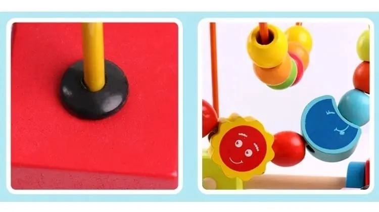 LABERINTO DIDACTICO DE MADERA MULTICOLOR PARA NIÑOS - 5