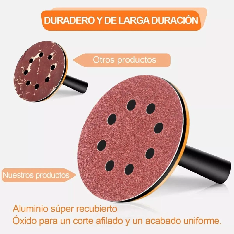 DISCOS DE LIJA AL AGUA 100 UNIDADES 12.2CM - 6