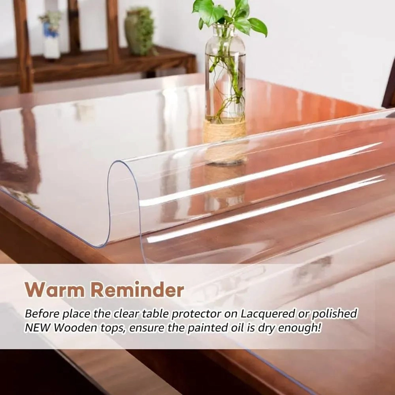PROTECTOR DE MESA TRANSPARENTE DE PVC 90X160 CM GROSOR 0.2 MM - 5