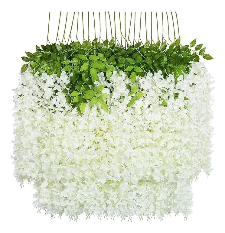 PACK DE 18 COLGANTES DE FLORES ARTIFICIALES PARA DECORACION - 1