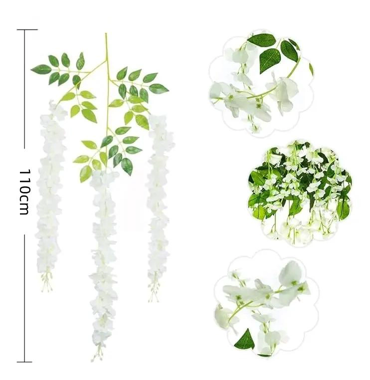 PACK DE 18 COLGANTES DE FLORES ARTIFICIALES PARA DECORACION - 2