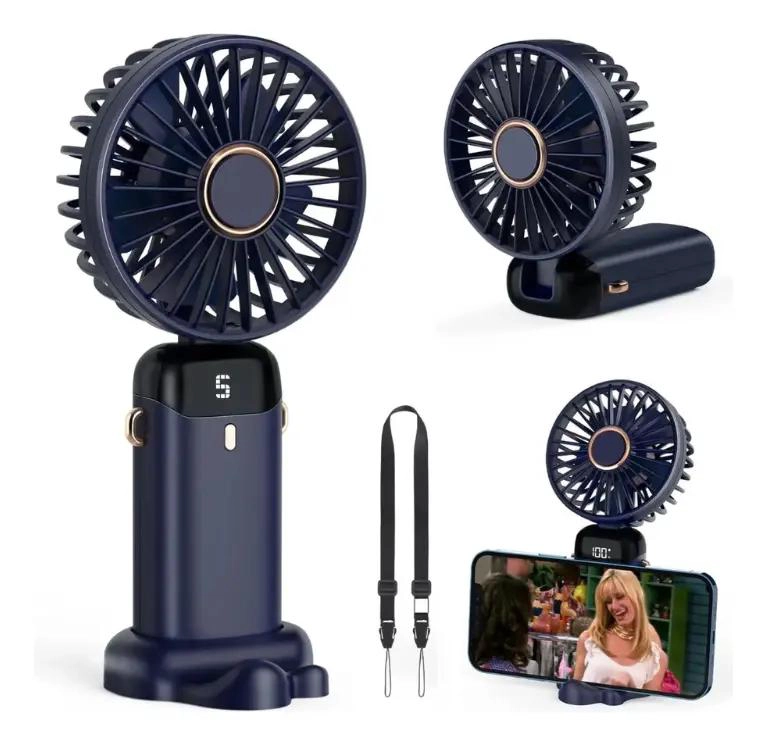VENTILADOR PORTATIL RECARGABLE USB CON 5 VELOCIDADES - 6