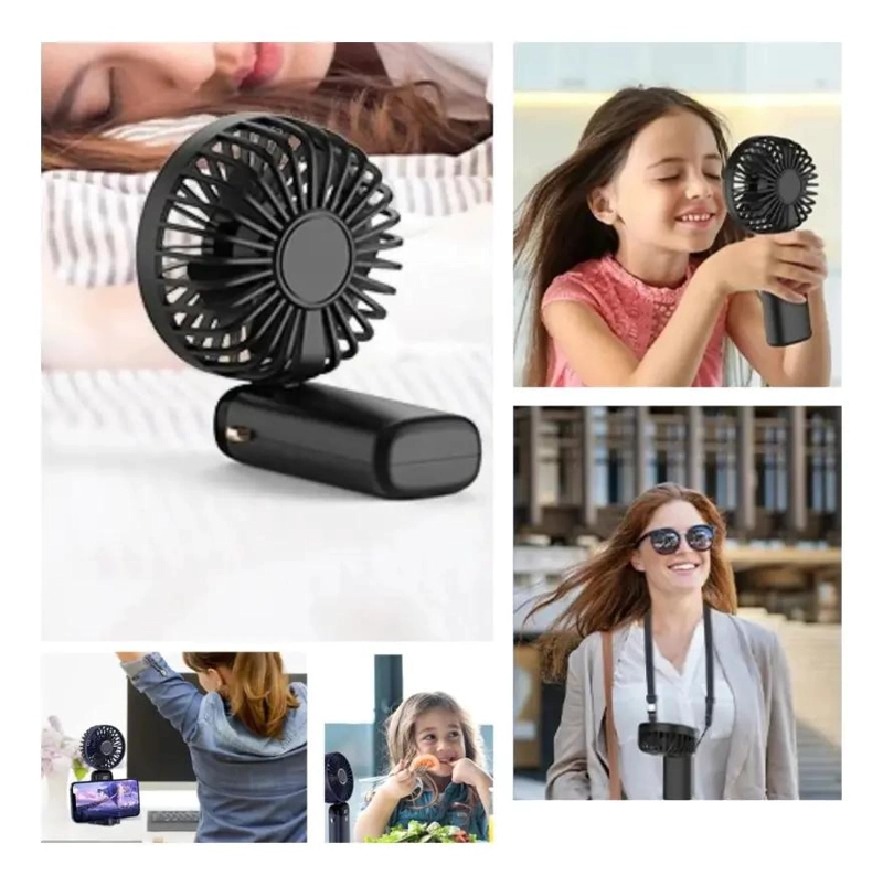 VENTILADOR PORTATIL RECARGABLE USB CON 5 VELOCIDADES - 7