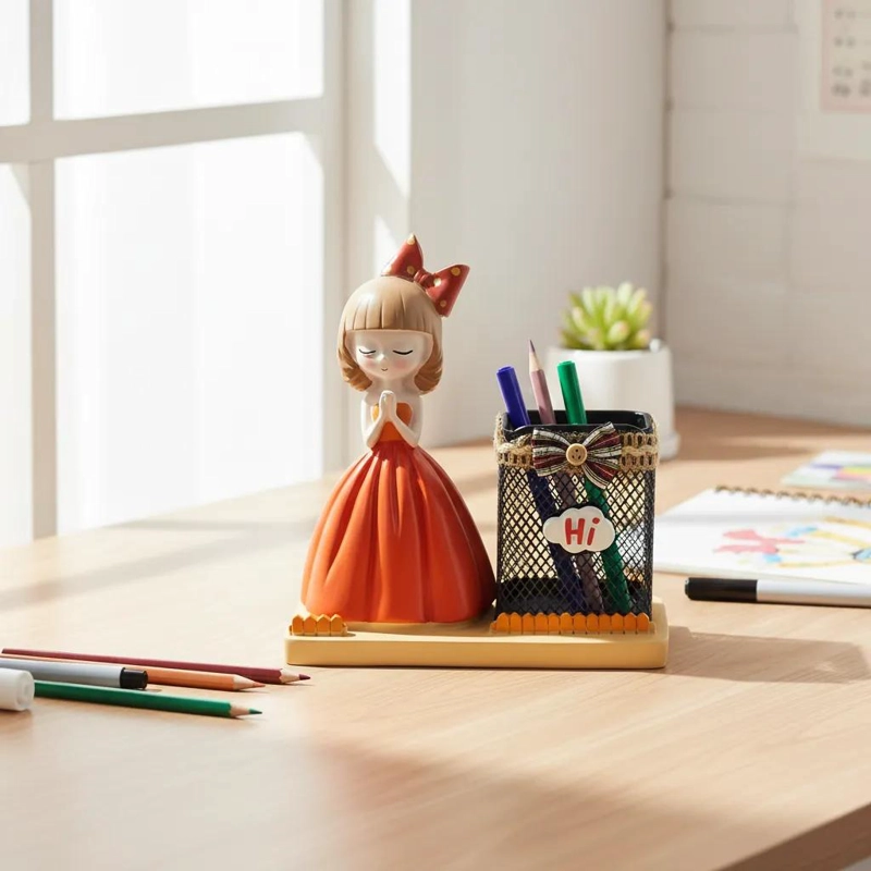 ORGANIZADOR DE ESCRITORIO INFANTIL EN RESINA PARA LAPICES - 3