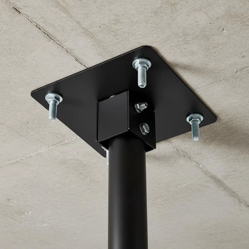 SOPORTE DE TECHO PARA TV GIRATORIO 180° DE ACERO NEGRO - 6