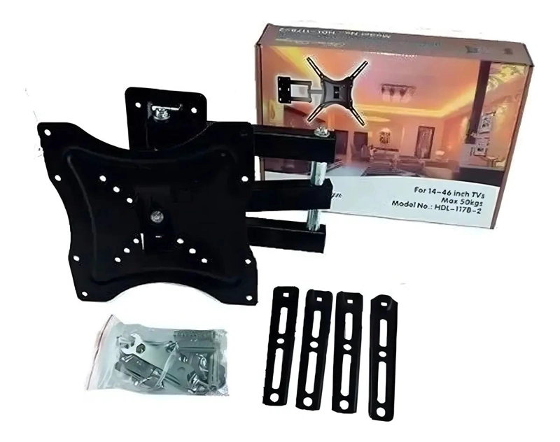 SOPORTE DE PARED PARA TV DE 14 A 50 PULGADAS COLOR NEGRO - 3