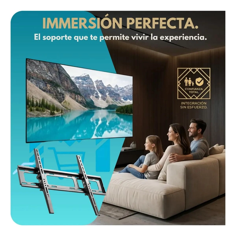 SOPORTE DE PARED PARA TELEVISOR 37 A 100 PULGADAS ULTRA DELGADO - 2