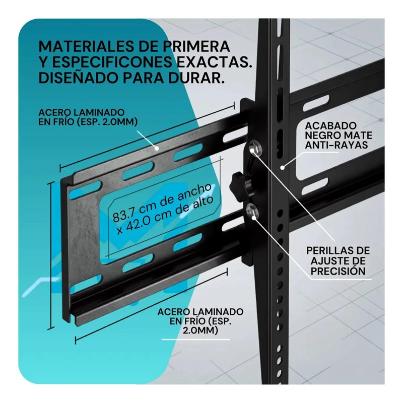 SOPORTE DE PARED PARA TELEVISOR 37 A 100 PULGADAS ULTRA DELGADO - 3