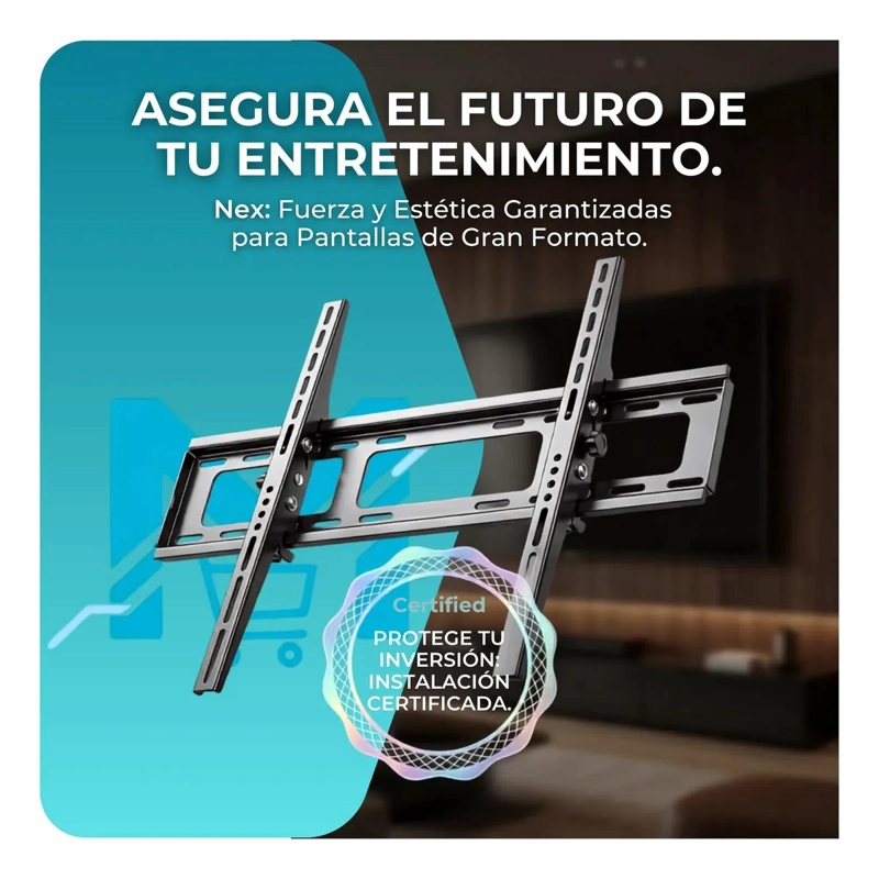 SOPORTE DE PARED PARA TELEVISOR 37 A 100 PULGADAS ULTRA DELGADO - 4