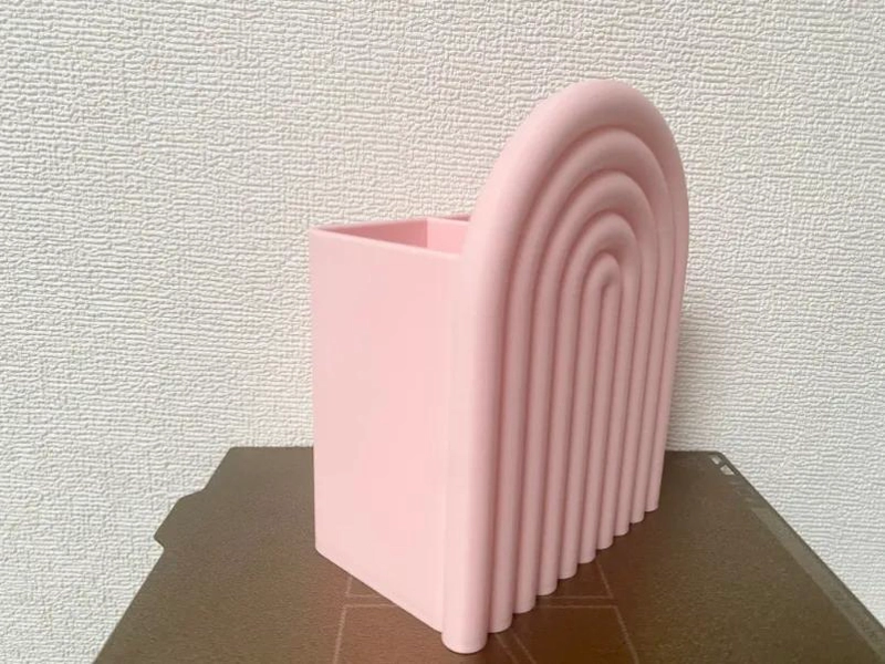 ORGANIZADOR DE ESCRITORIO MODERNO EN COLOR ROSA - 1
