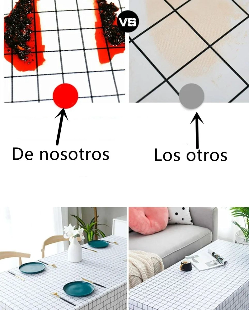 MANTEL RECTANGULAR IMPERMEABLE 140X220 PARA COMEDOR - 2