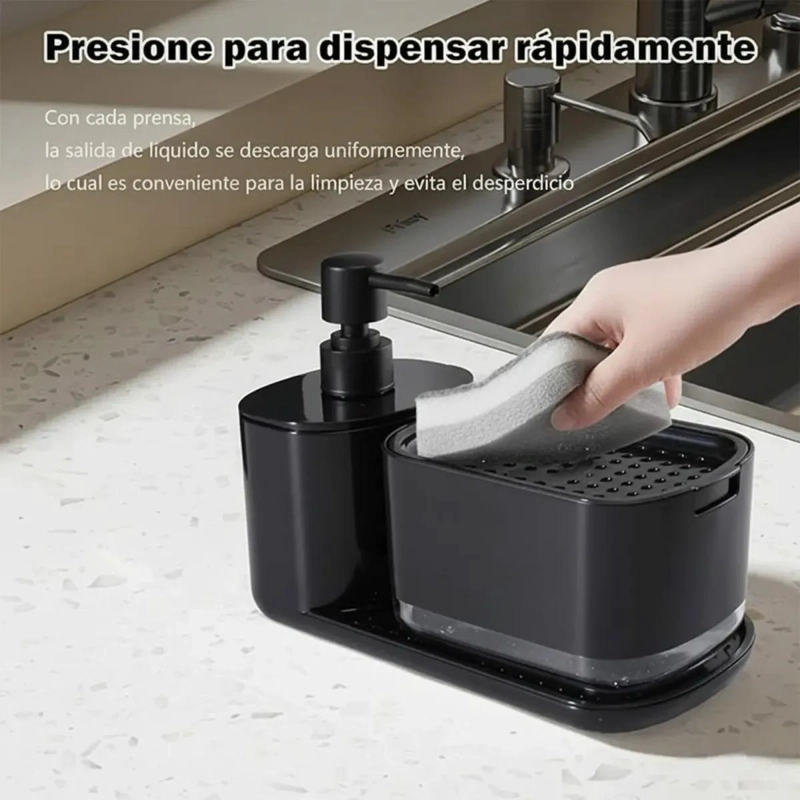 ORGANIZADOR MULTIFUNCIONAL PARA LAVAPLATOS CON DISPENSADOR - 5