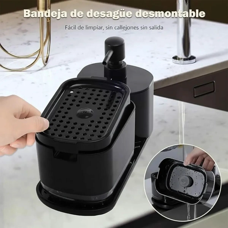 ORGANIZADOR MULTIFUNCIONAL PARA LAVAPLATOS CON DISPENSADOR - 6