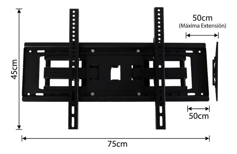 SOPORTE ARTICULADO PARA TV DE 26 A 90 PULGADAS CON INCLINACION - 3