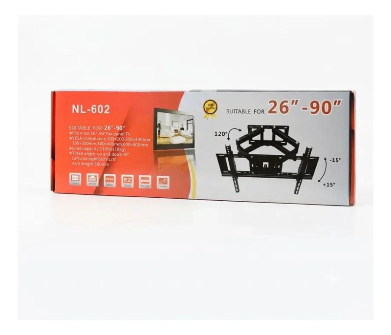 SOPORTE ARTICULADO PARA TV DE 26 A 90 PULGADAS CON INCLINACION - 4