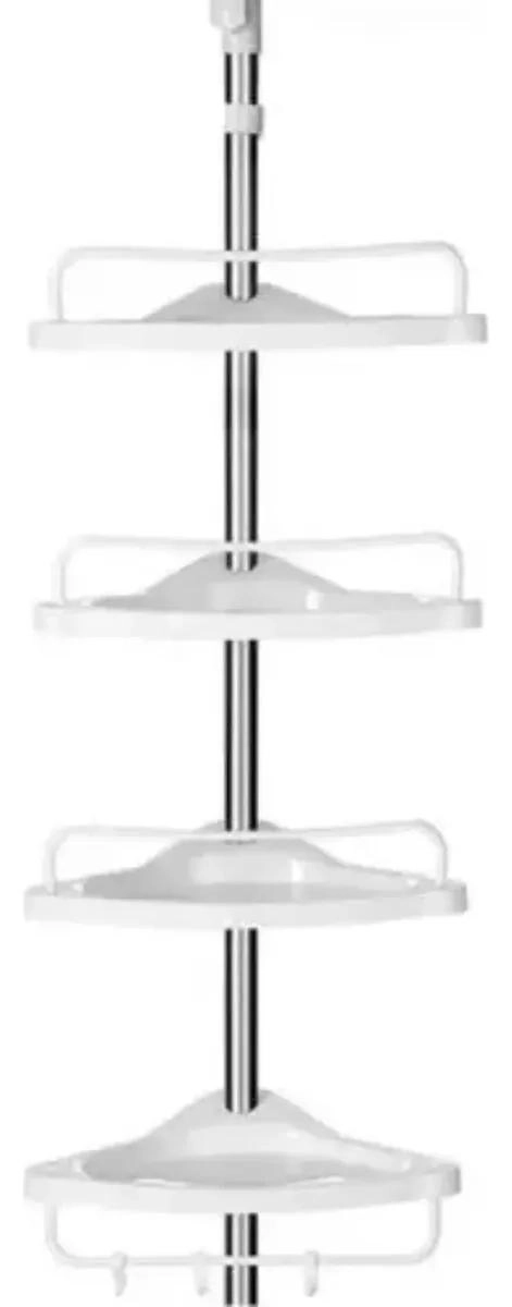ORGANIZADOR ESQUINERO DUCHA BAÑO MULTIUSO CON 4 REPISAS AJUSTABLES - 1