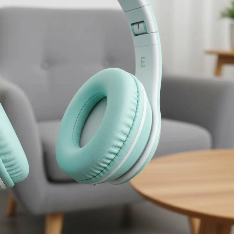 AUDIFONOS BLUETOOTH 5.0 CON LUCES LED Y DISEÑO DE GATO - 4