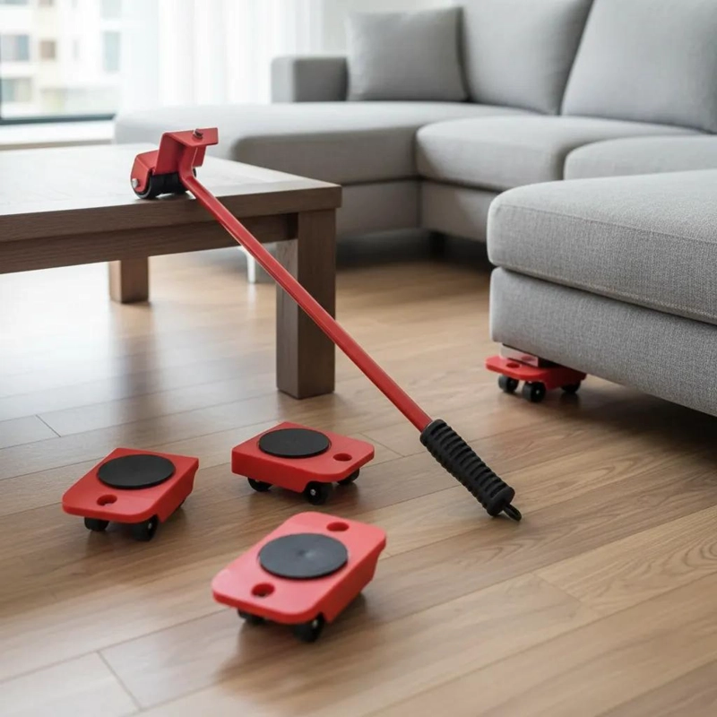 SET DE HERRAMIENTAS PARA MOVER MUEBLES PESADOS CON RUEDAS - 8