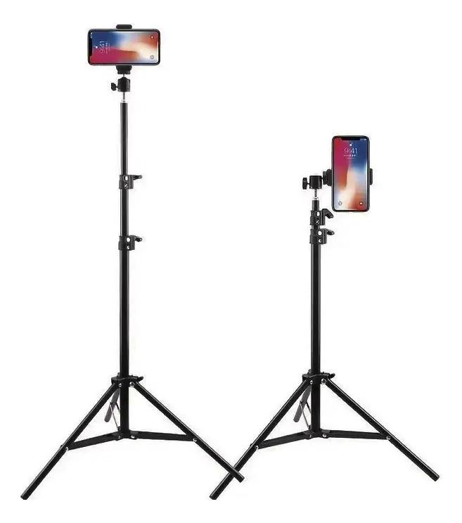 TRIPODE AJUSTABLE DE 160 CM CON CONTROL BLUETOOTH PARA CELULARES - 6
