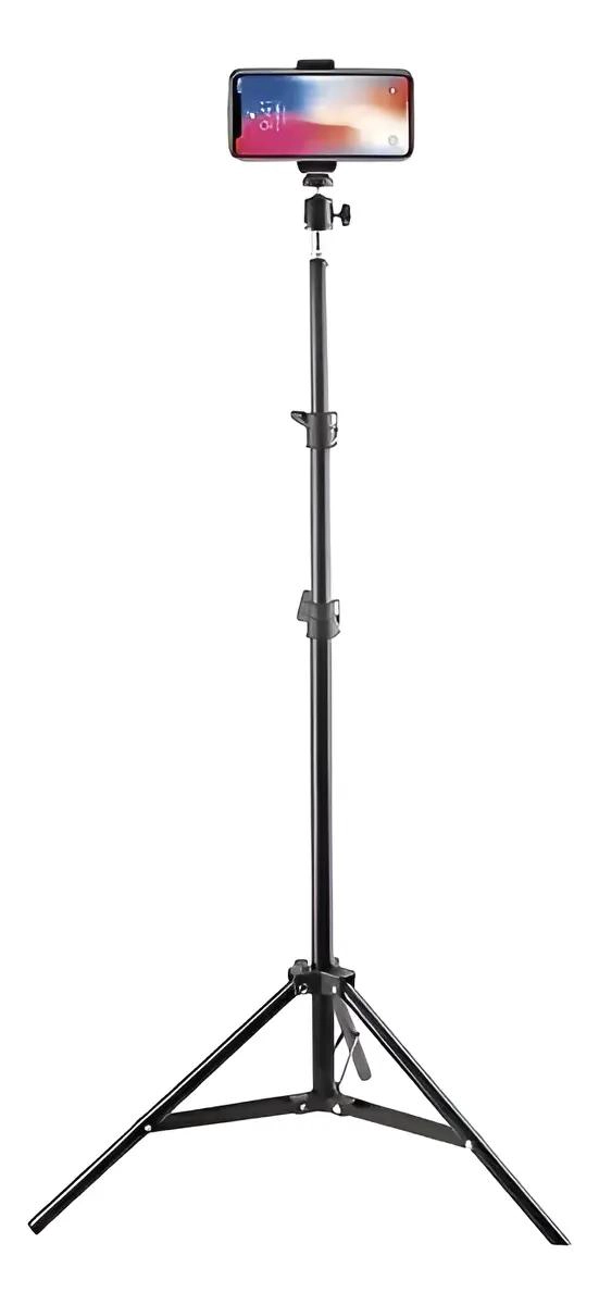 TRIPODE AJUSTABLE DE 160 CM CON CONTROL BLUETOOTH PARA CELULARES - 7