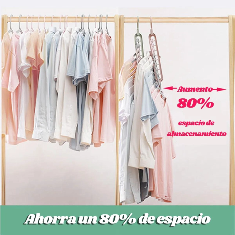 SET DE 10 GANCHOS ORGANIZADORES PARA CLOSET CON DISEÑO PRACTICO - 2