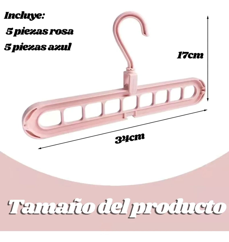 SET DE 10 GANCHOS ORGANIZADORES PARA CLOSET CON DISEÑO PRACTICO - 5