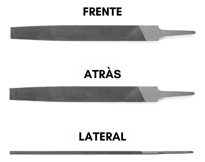 LIMA DE ACERO 20 CM PARA MADERAS Y METALES - 6