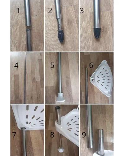 ORGANIZADOR ESQUINERO DUCHA BAÑO MULTIUSO 4 ESTANTES AJUSTABLE - 8