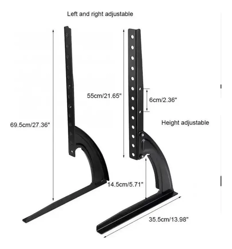 SOPORTE UNIVERSAL PARA TV DE 37 A 75 PULGADAS EN COLOR NEGRO - 2