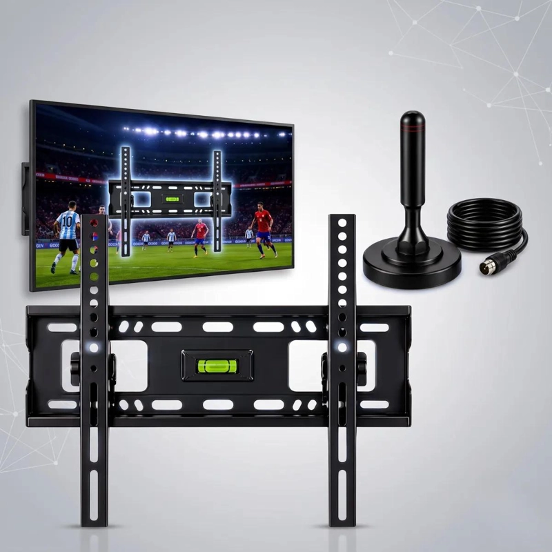 SOPORTE TV INCLINABLE 32-70 PULGADAS Y ANTENA DIGITAL MAGNE TICA - 1