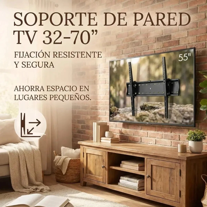 SOPORTE TV INCLINABLE 32-70 PULGADAS Y ANTENA DIGITAL MAGNE TICA - 3
