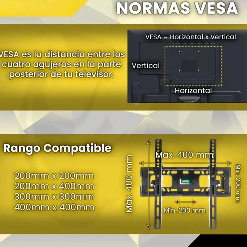SOPORTE TV INCLINABLE 32-70 PULGADAS Y ANTENA DIGITAL MAGNE TICA - 9