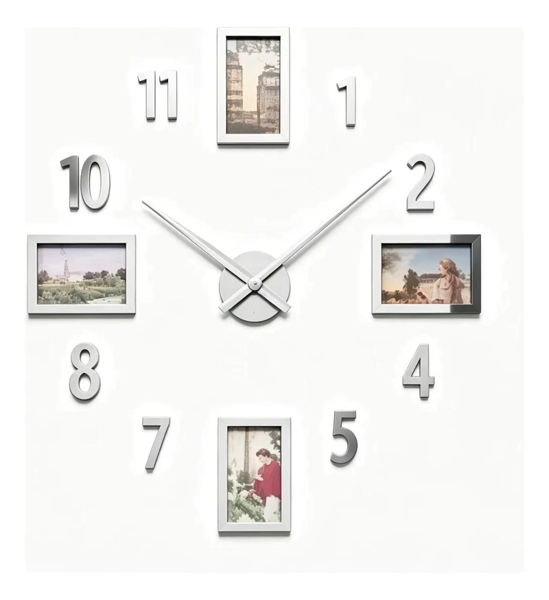 RELOJ DE PARED ESTILO VINTAGE 70 CM COLOR AMARILLO - 1
