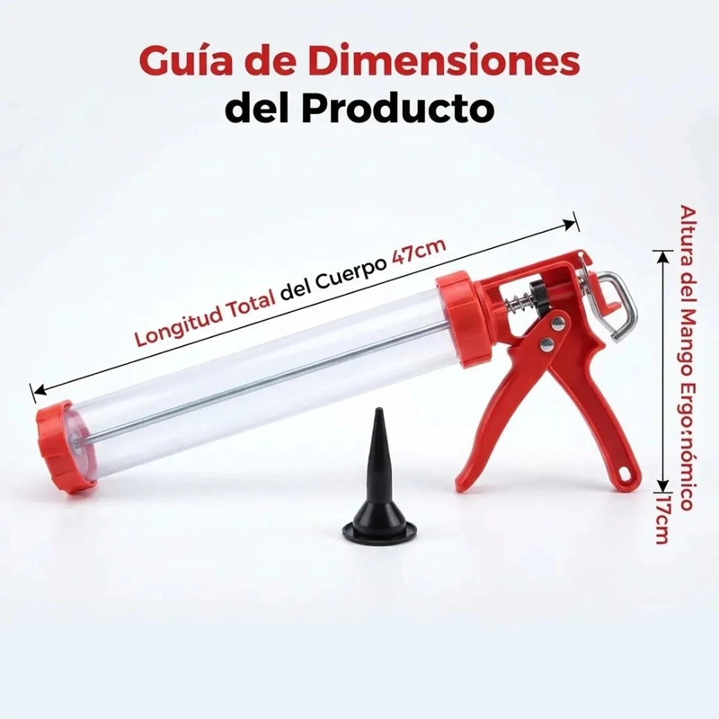 PISTOLA MANUAL PARA SILICONA ESTRUCTURAL DE 600ML - 2