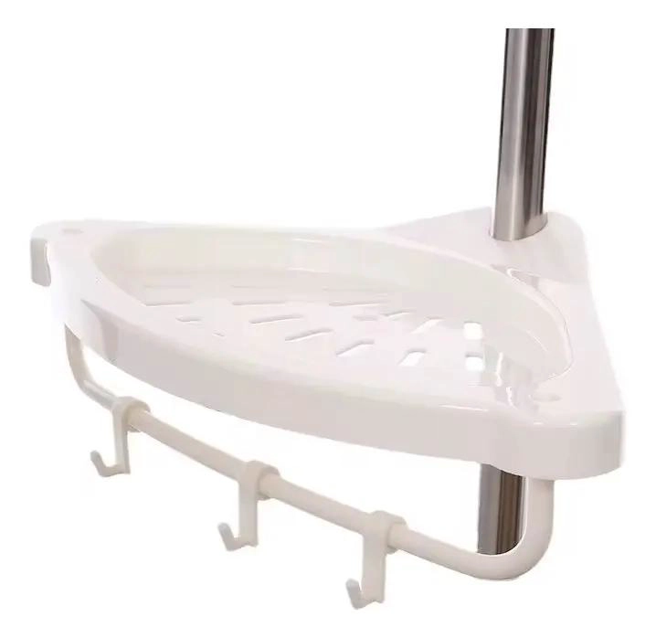ORGANIZADOR DE BAÑO ESQUINERO CON 4 REPISAS AJUSTABLES - 7