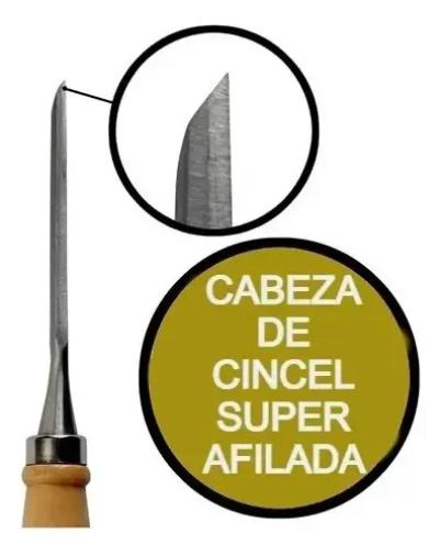 SET DE 12 GUBIAS PARA TALLAR MADERA - 6