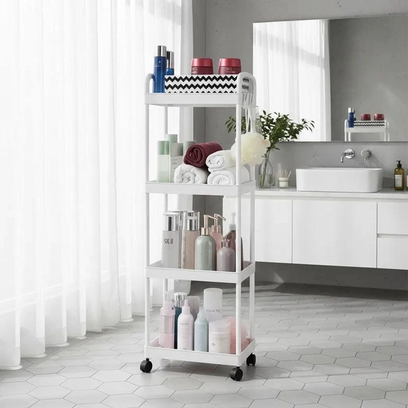 CARRO ORGANIZADOR MULTIUSOS 4 NIVELES CON RUEDAS PARA HOGAR - 2