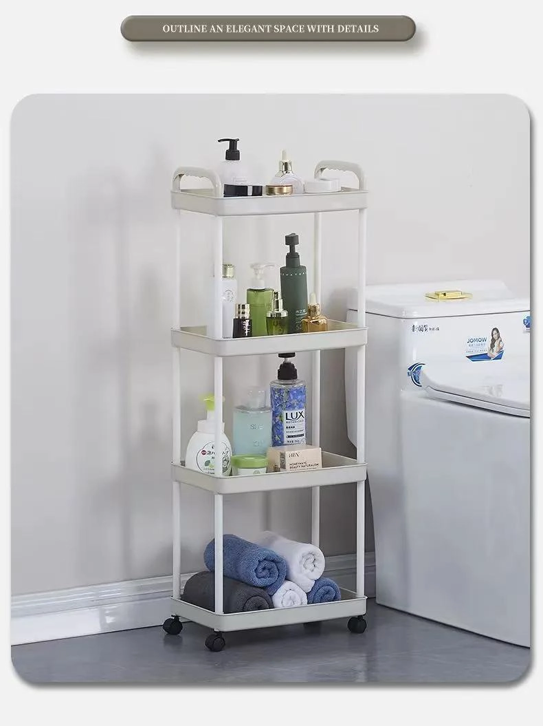 CARRO ORGANIZADOR MULTIUSOS 4 NIVELES CON RUEDAS PARA HOGAR - 6