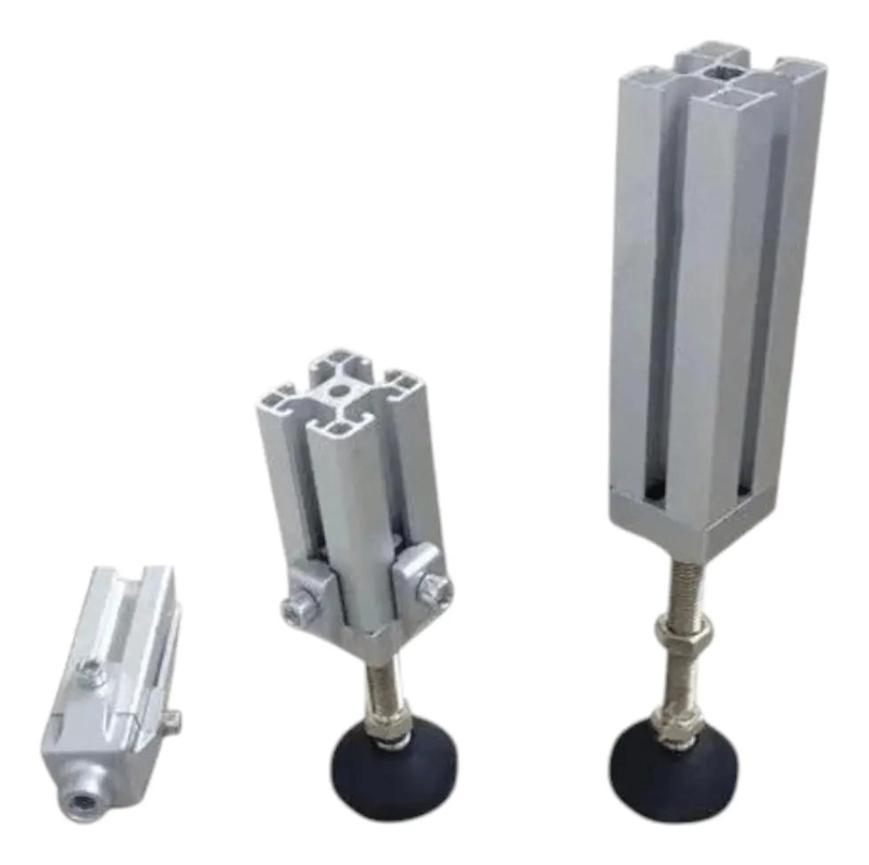 BASE AJUSTABLE PARA ESTRUCTURAS DE ALUMINIO 40X40 MM (PACK 4) - 4