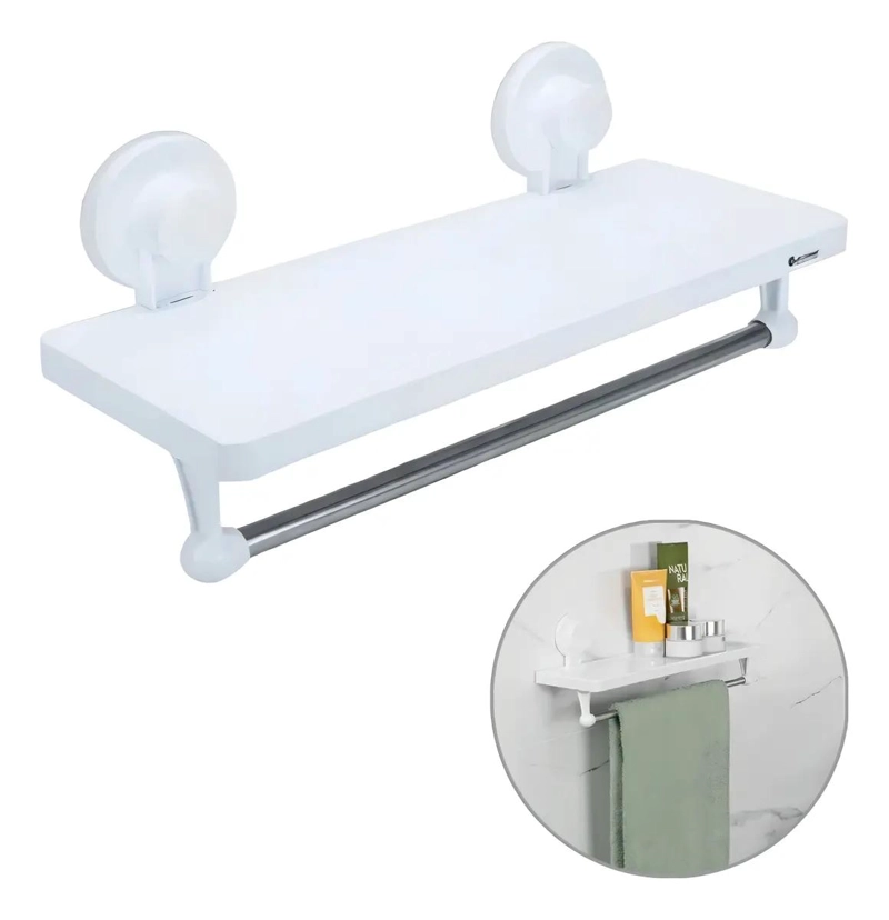 ESTANTE ORGANIZADOR DUCHA VENTOSA ADHESIVA RESISTENTE AL AGUA - 1