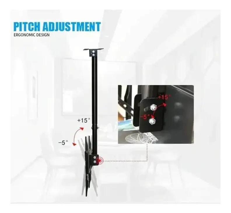 SOPORTE AJUSTABLE PARA TV DE TECHO Y PARED DE 26 A 55 PULGADAS - 2