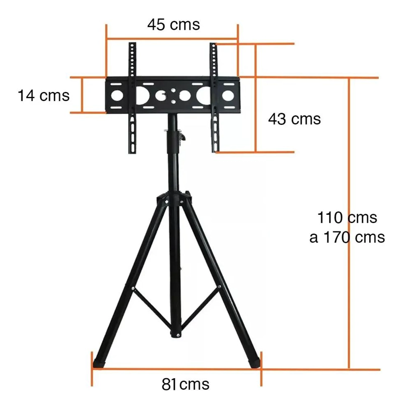 SOPORTE TRIPODE AJUSTABLE PARA TELEVISORES DE 32 A 50 PULGADAS - 3