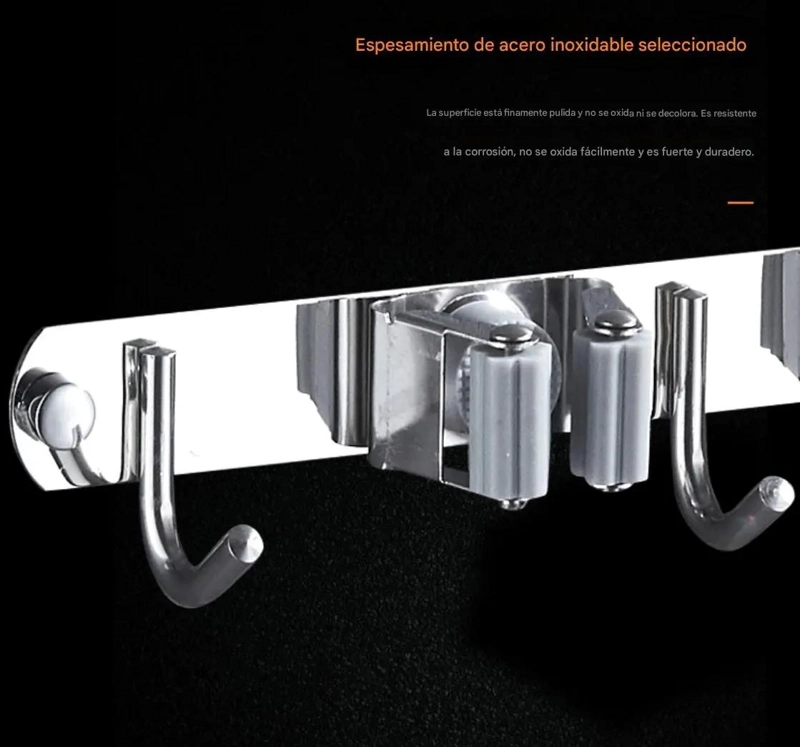 ESTANTE DE BAÑO DE PARED SIN PERFORACION PARA ALMACENAMIENTO - 2